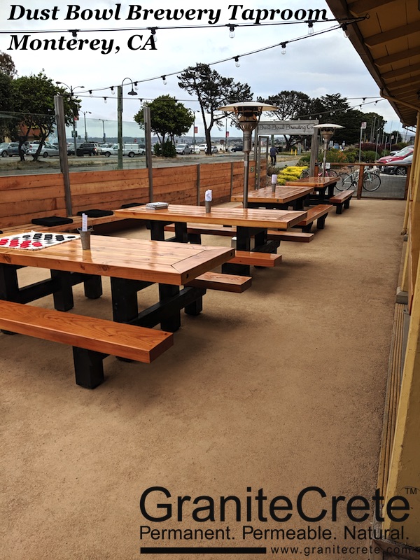 GraniteCrete Installation Permeable PavingDust Bowl Brewery