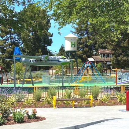 Mia's Playgound Airplane and water tower