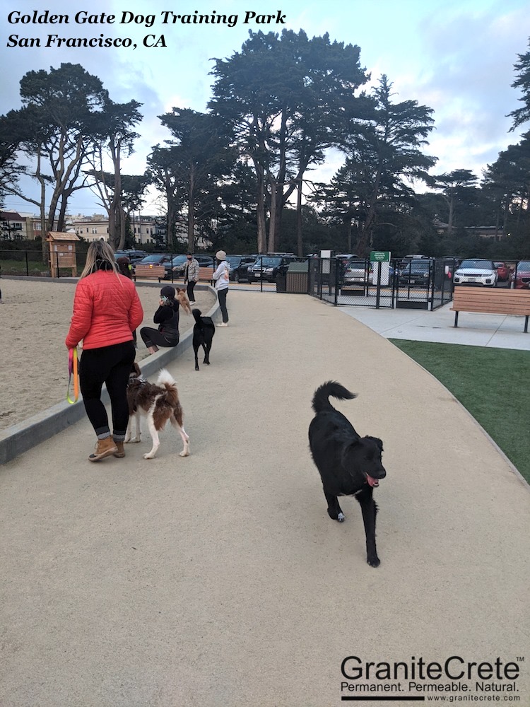 GraniteCrete pathway at Golden Gate Dog Training Park